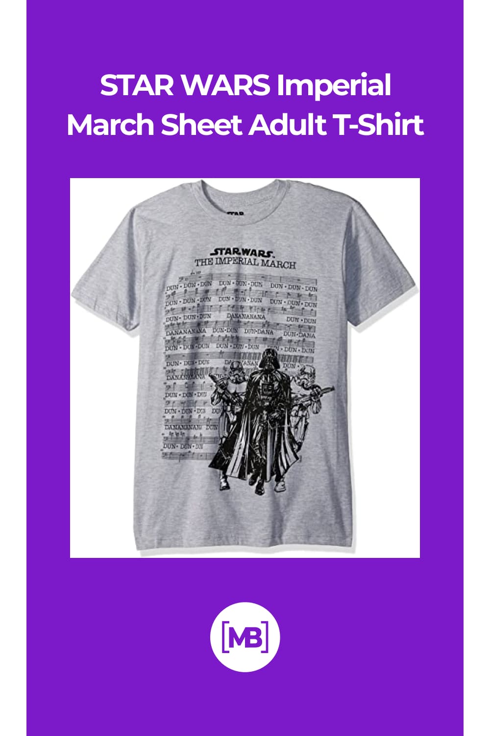 STAR WARS Imperial March Sheet Adult T-Shirt.