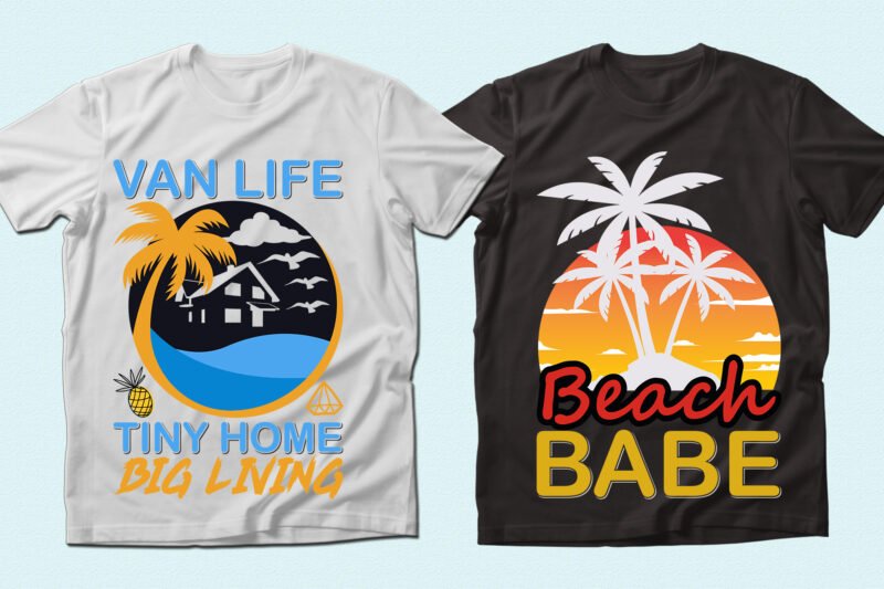 Tropic t-shirts with palms.