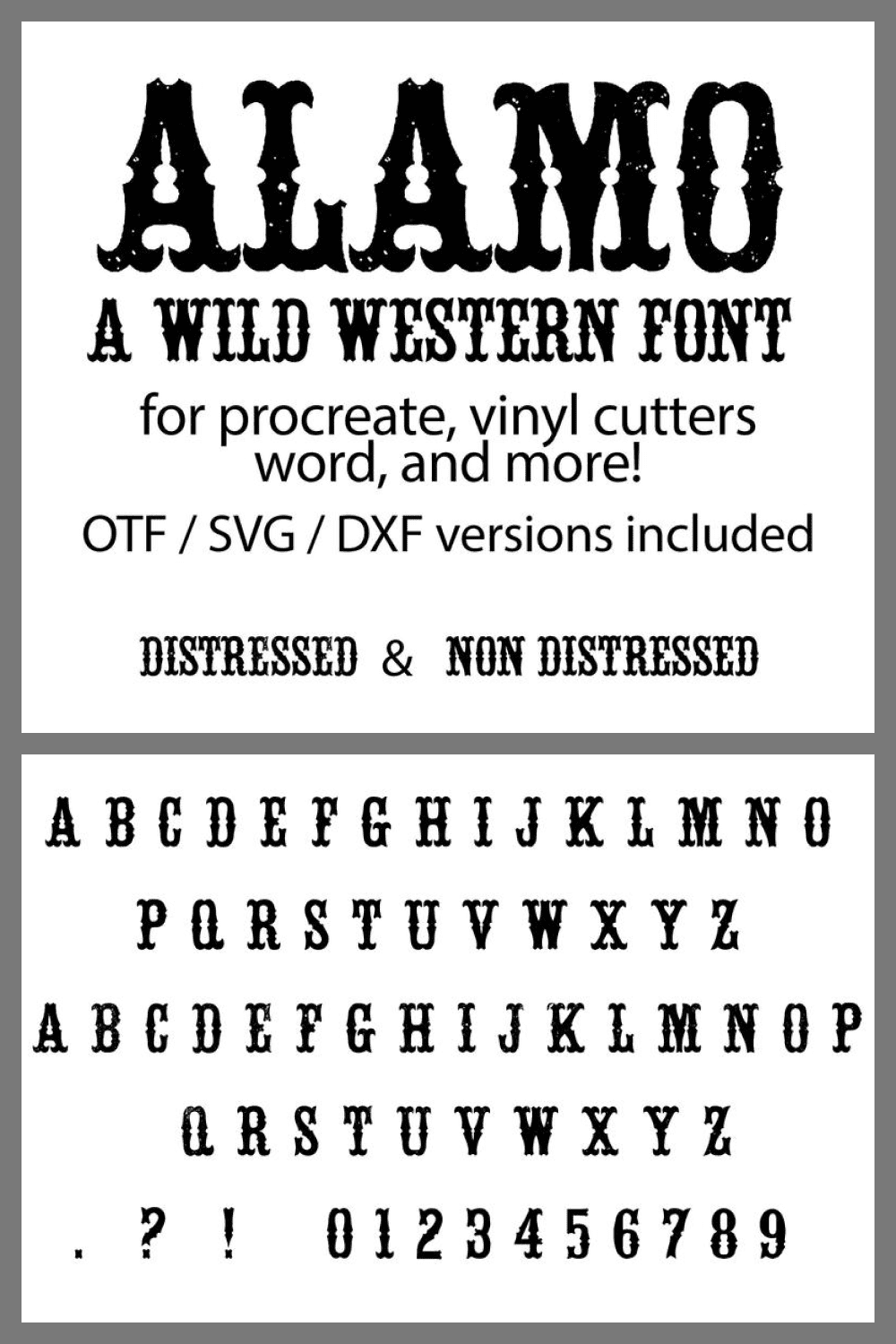 A good font for writing adventurous phrases.