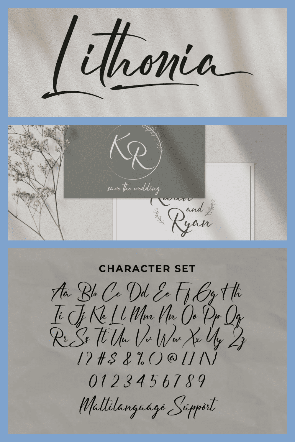 The font looks realistic handwritten looks, giving realistic hand-lettered font style.