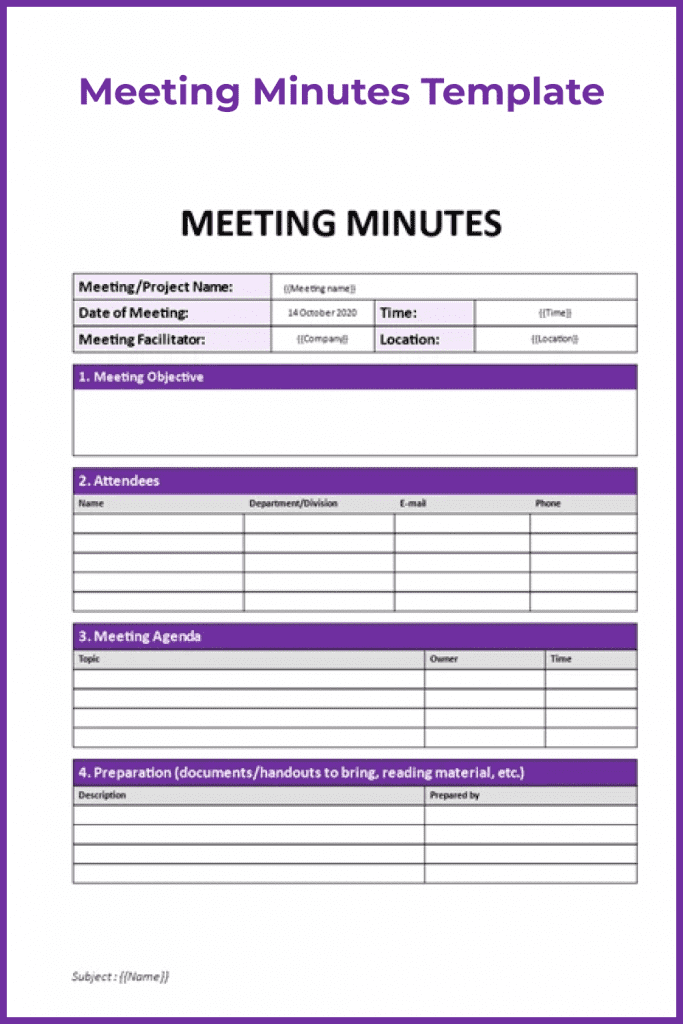 10 Best Meeting Minutes Templates Free And Premium Templates