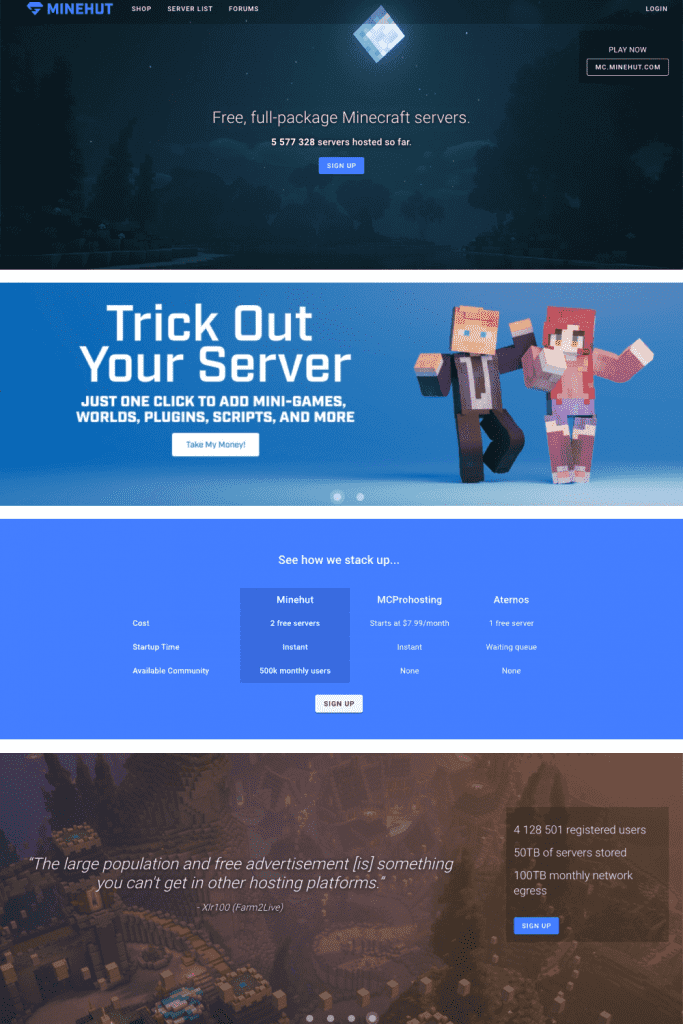 top 10 best minecraft server hosting