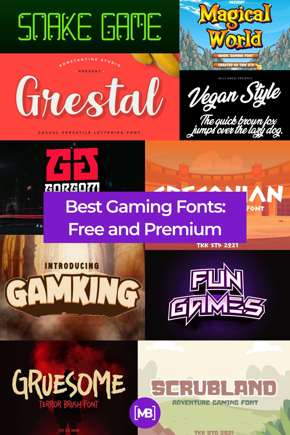 free google fonts gaming