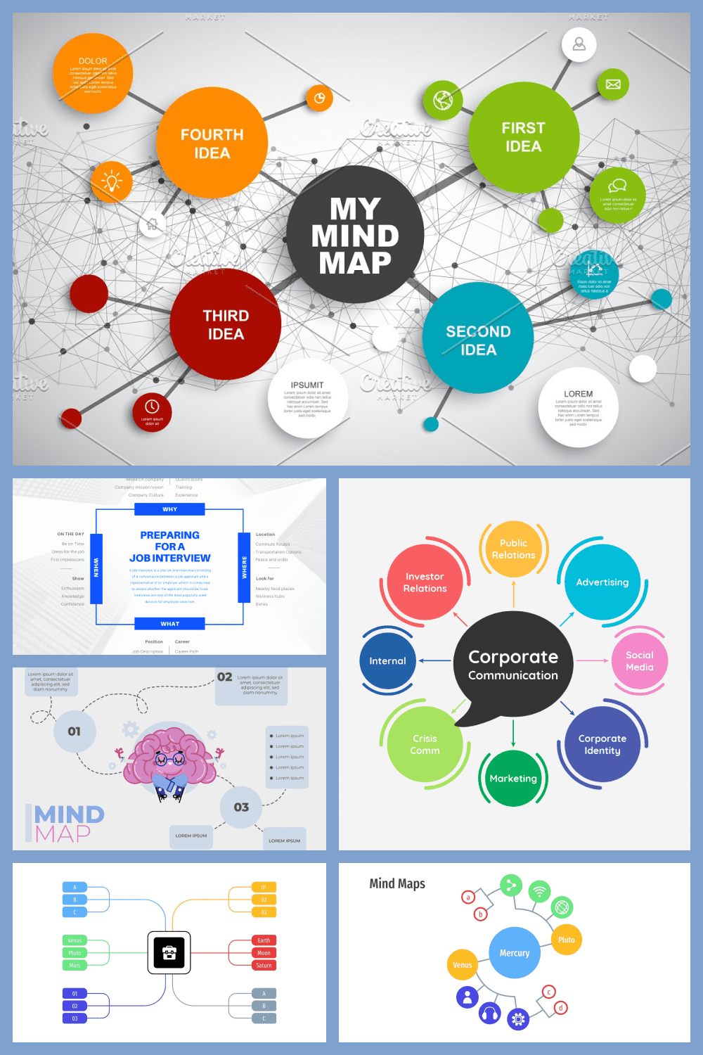 10+ Best Mind Map Templates for 2021: Free and Premium Templates