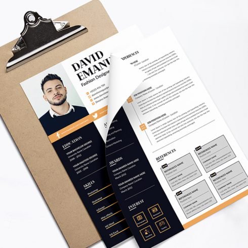 Fashion Designer Resume Template – MasterBundles