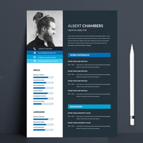 The flexible page designs are easy to use and customize, modern and professional Resume templates to help you land that great job, so you can quickly tailor-make your resume for any opportunity.