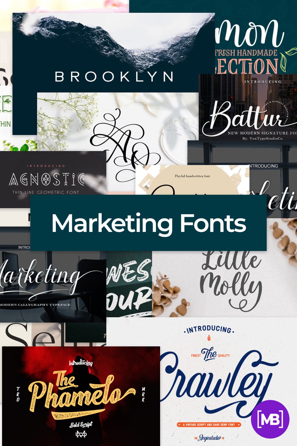 Marketing Fonts Pinterest.