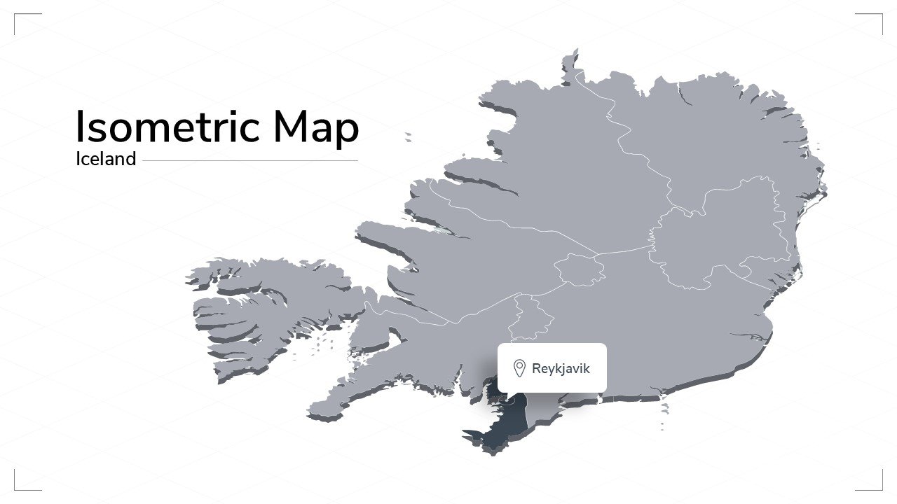 Iceland map.