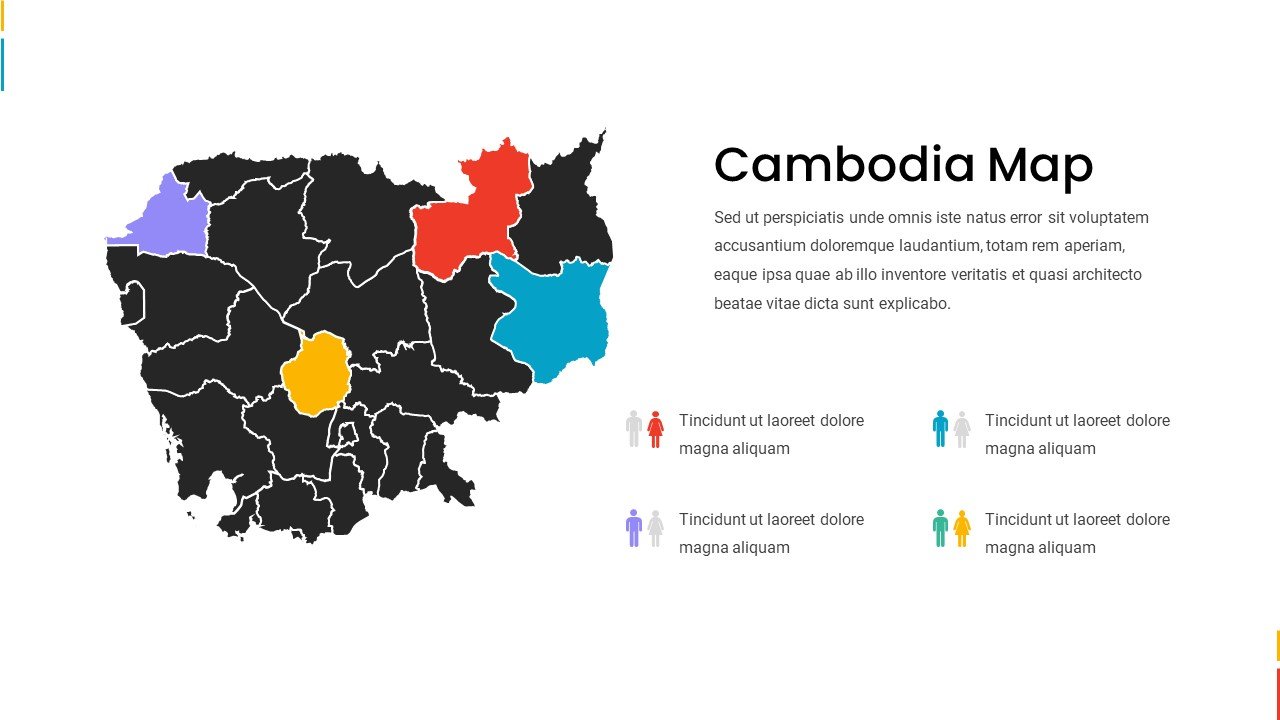 Cambodia map.