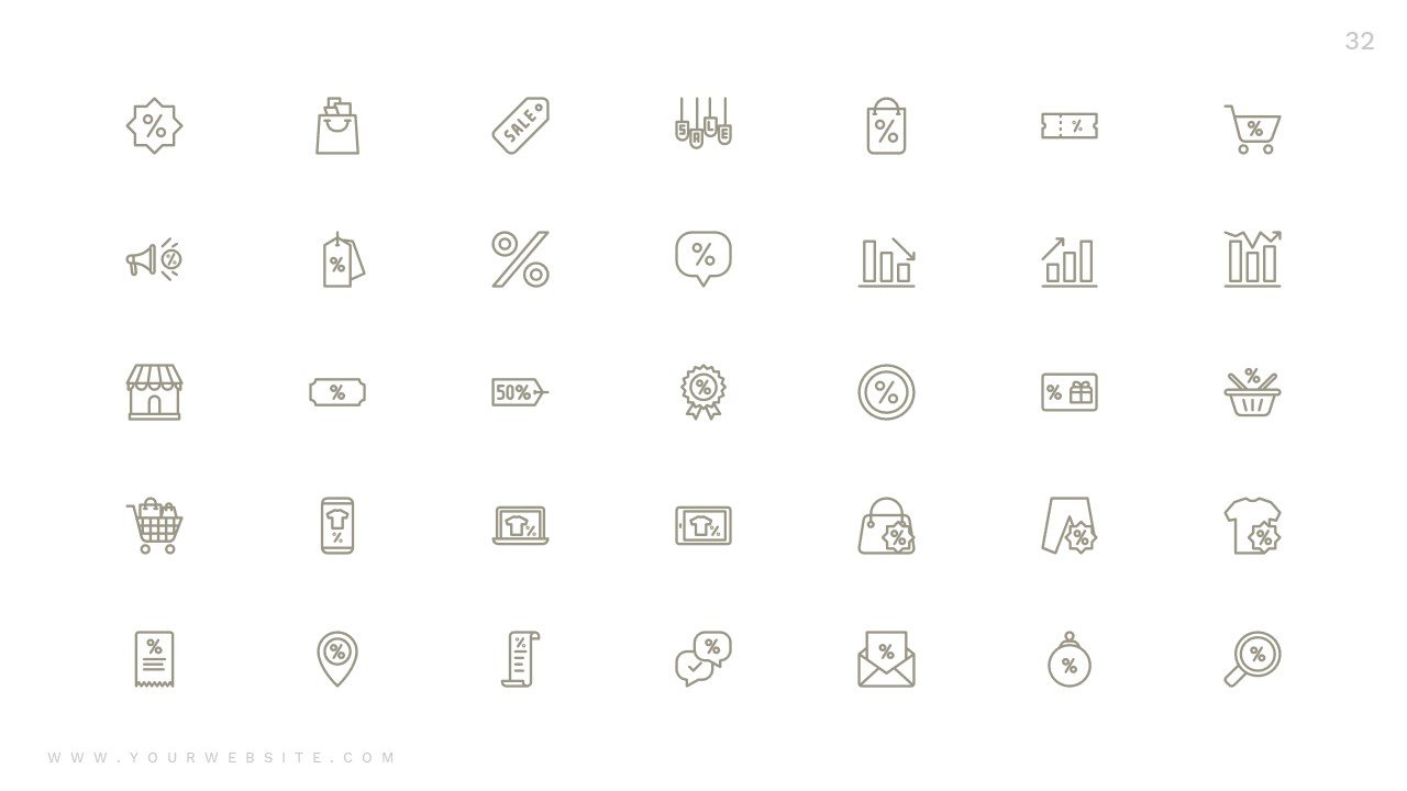 Themed icons in special style.