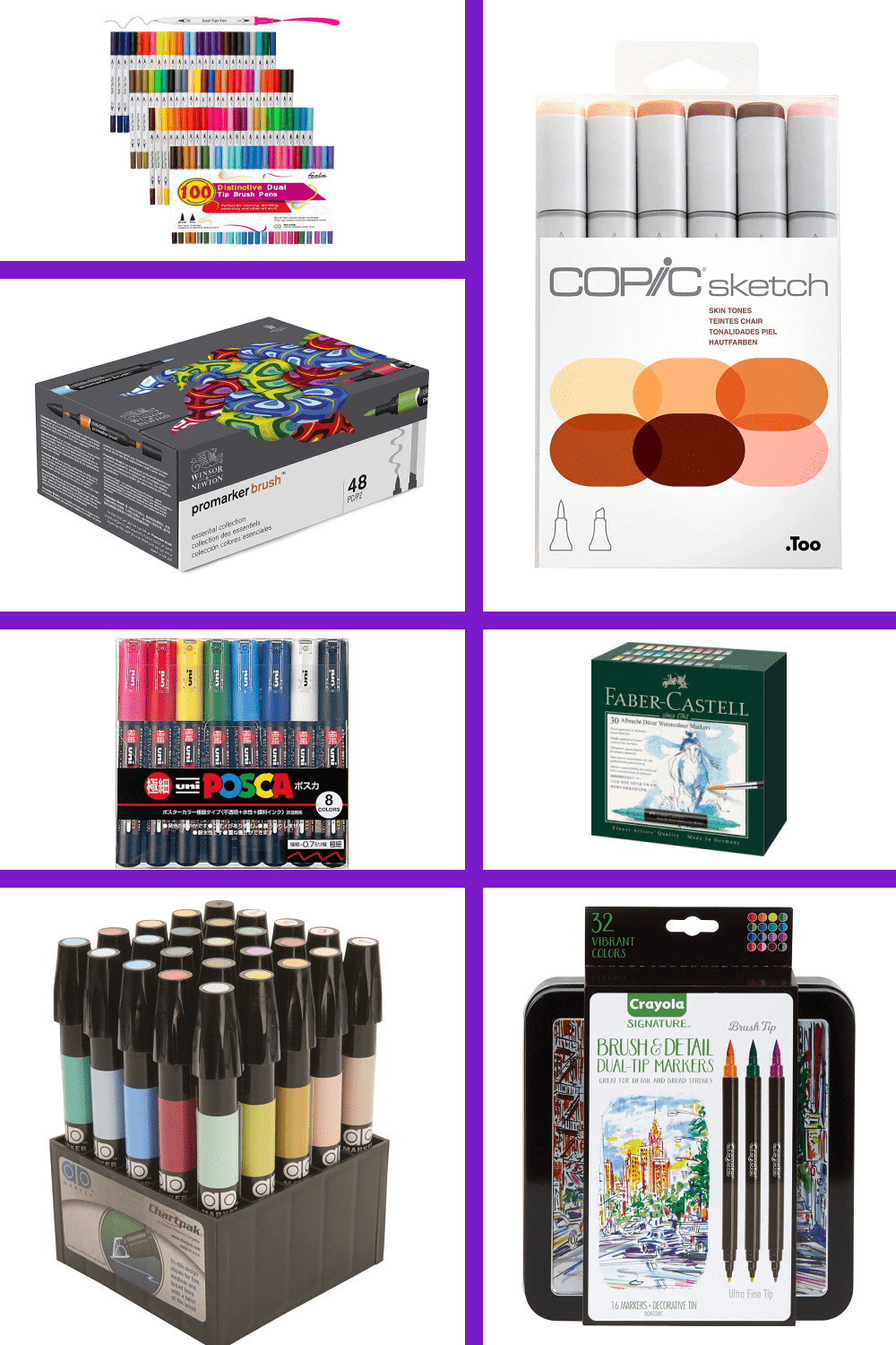 Best Art Markers for Artists: Copic Prismacolor Chartpak Sharpies