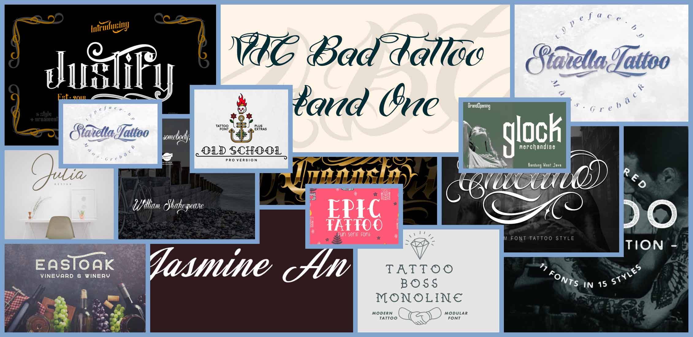 40 Best Tattoo Fonts For 2021 Best Free And Premium Fo Masterbundles
