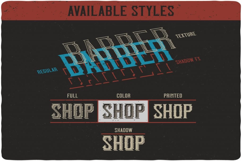 Classic BarberShop Font – MasterBundles