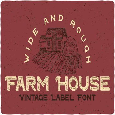 Farm House Typeface main cover.