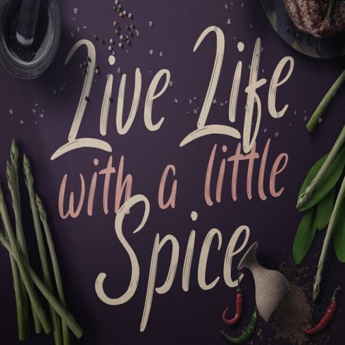 Spicy Taste typeface cover image.