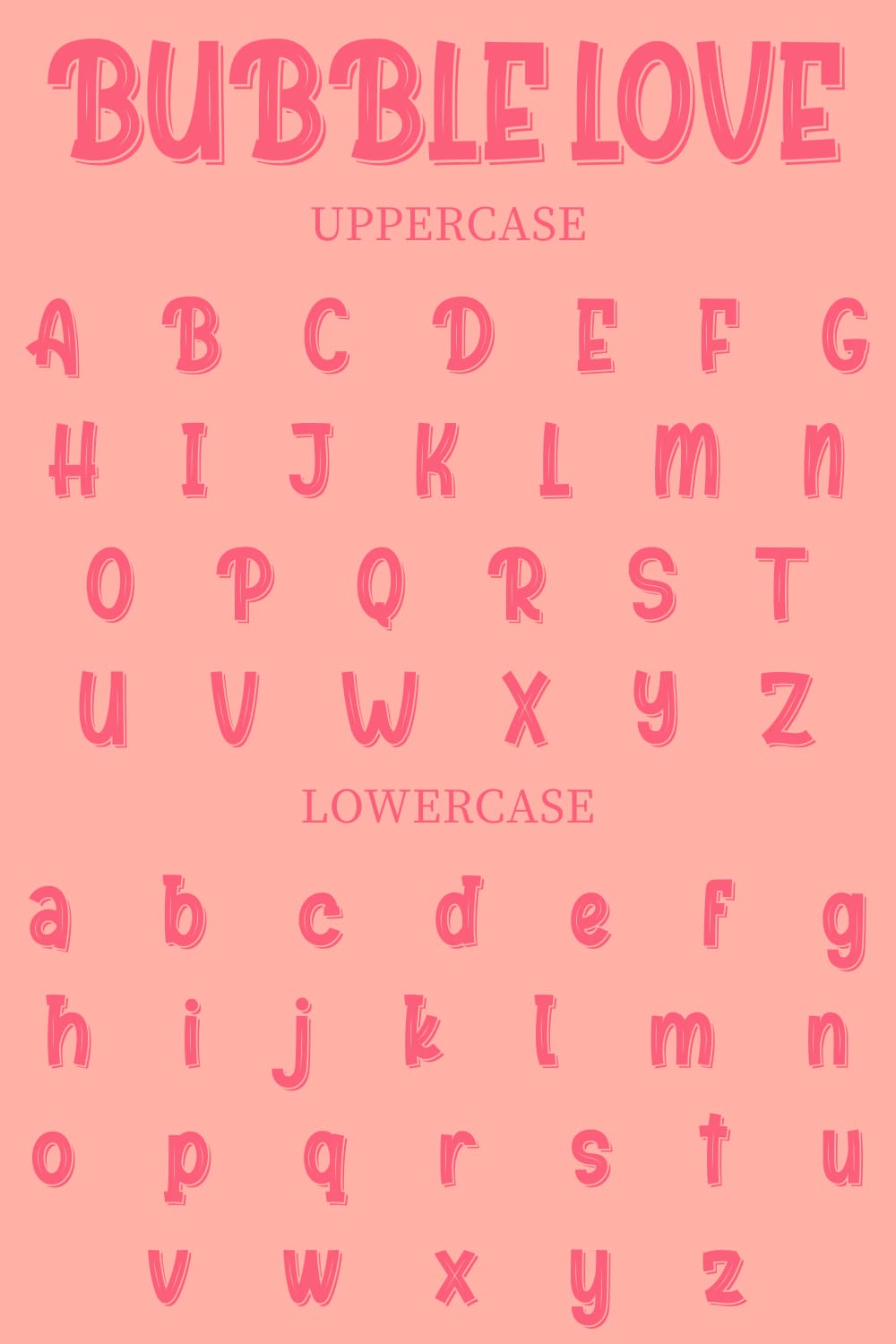 bubble letters alphabet font