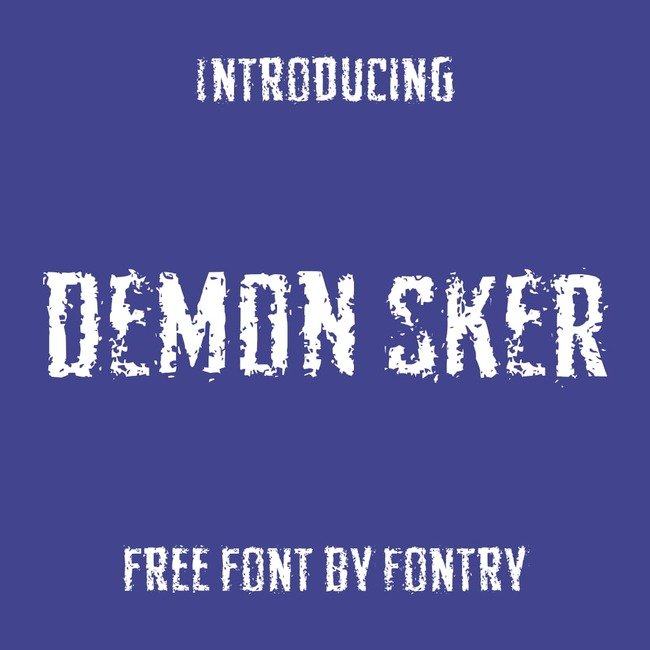 01 FRee demon font main cover.