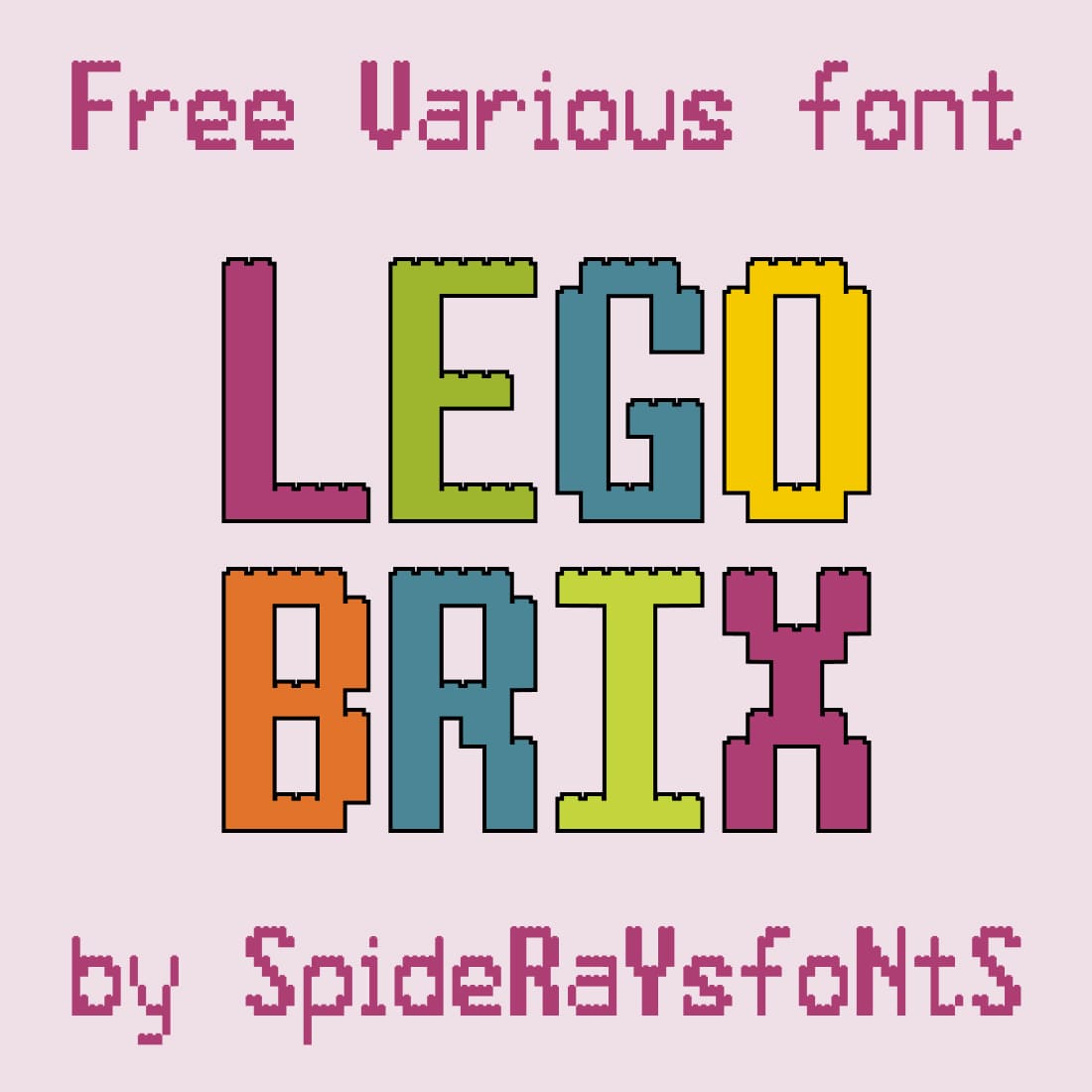 LEGO Font SVG Free