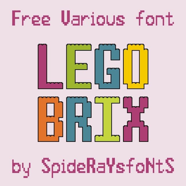 01 FRee lego font main cover.