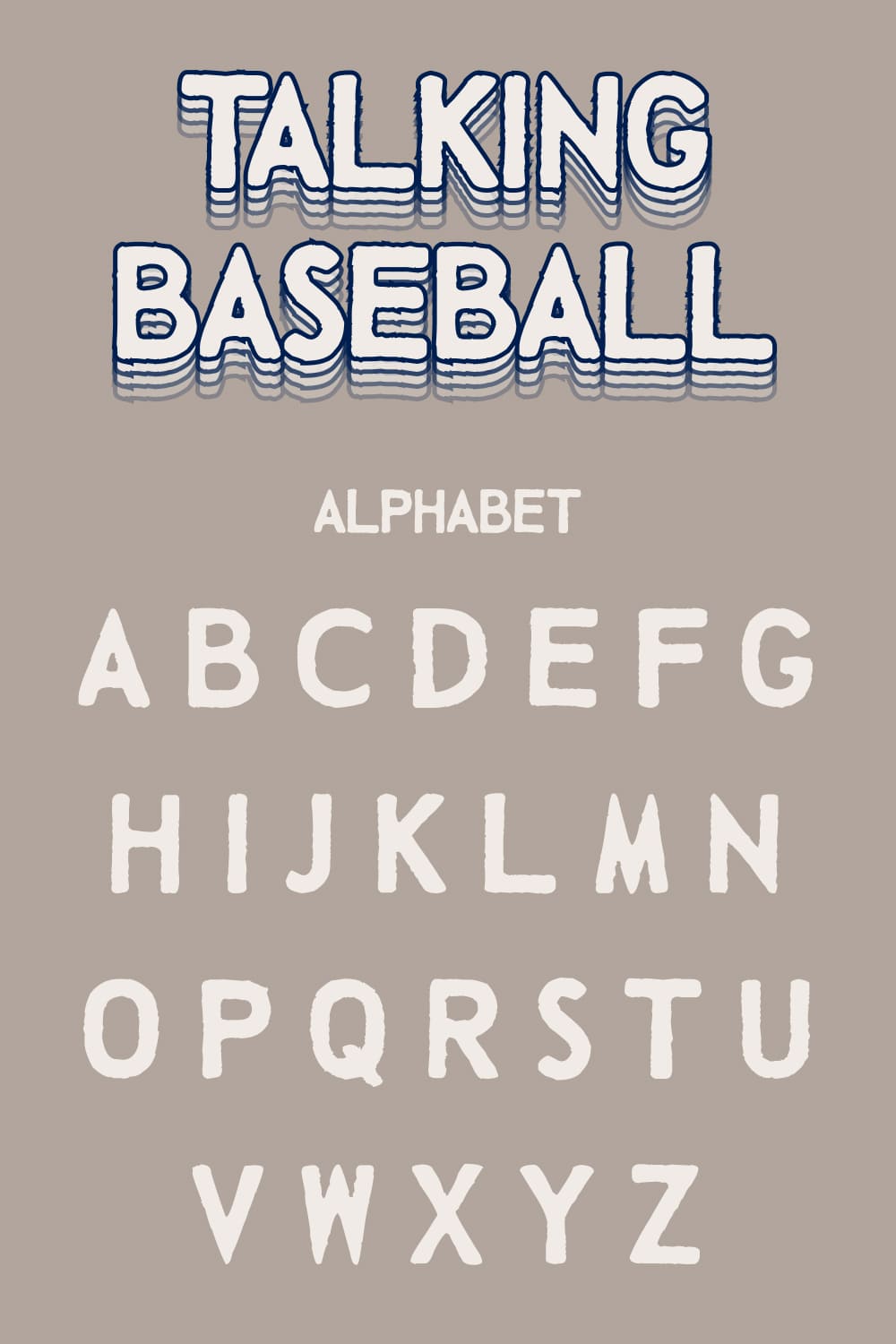 Free Baseball font - Pinterest.