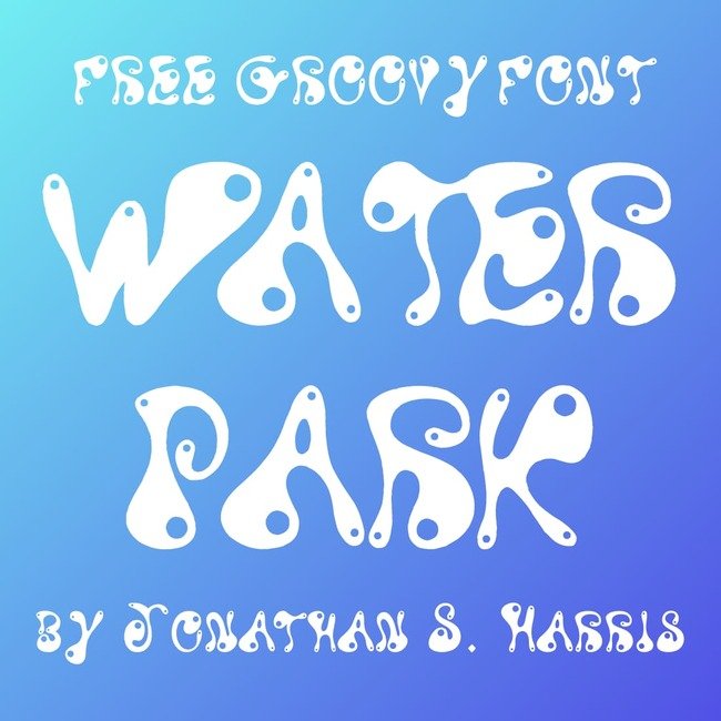 01 Free Water Park Font main cover.