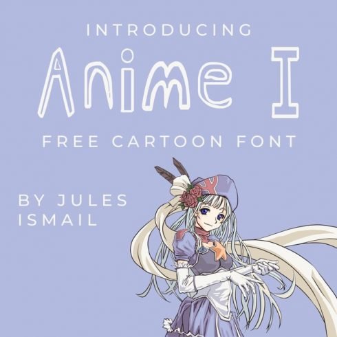 01 Free anime font main cover.