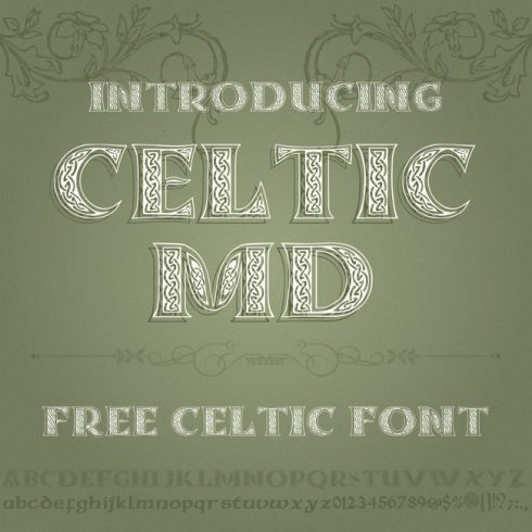 01 Free celtic font 1100x1100 1