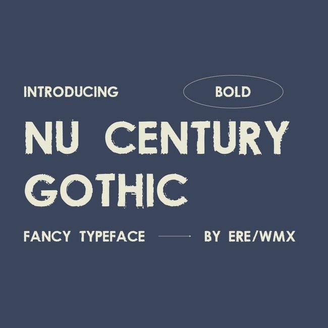 01 Free century gothic font main cover.