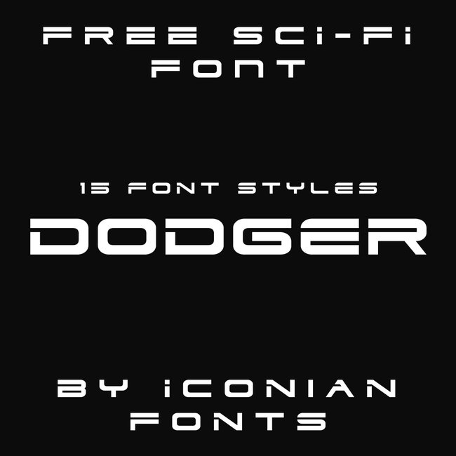 01 Free dodgers font main cover.