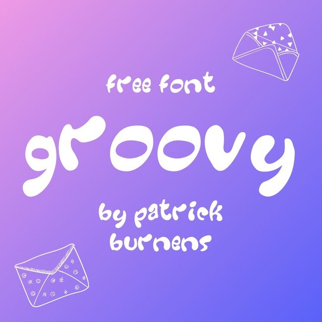 01 Free groovy font main cover.