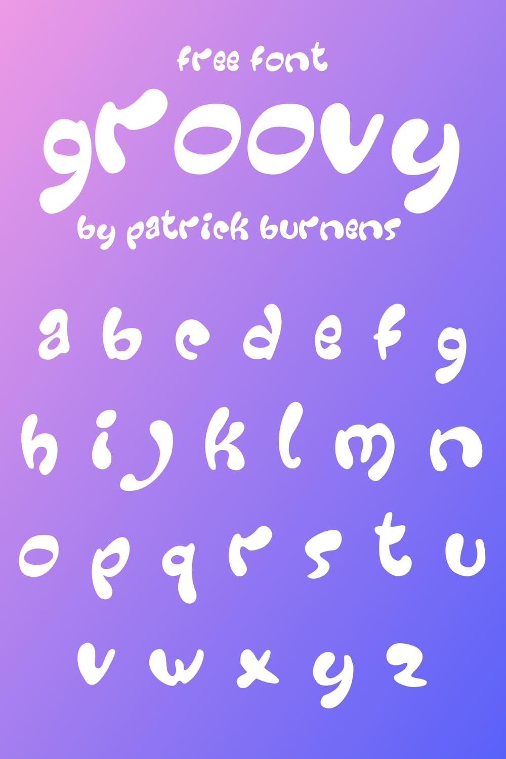 Free groovy font - Pinterest.