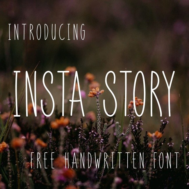 01 Free insta font main cover.