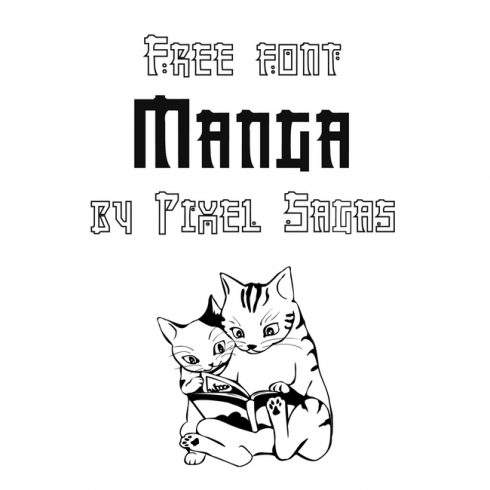 01 Free manga font main cover.