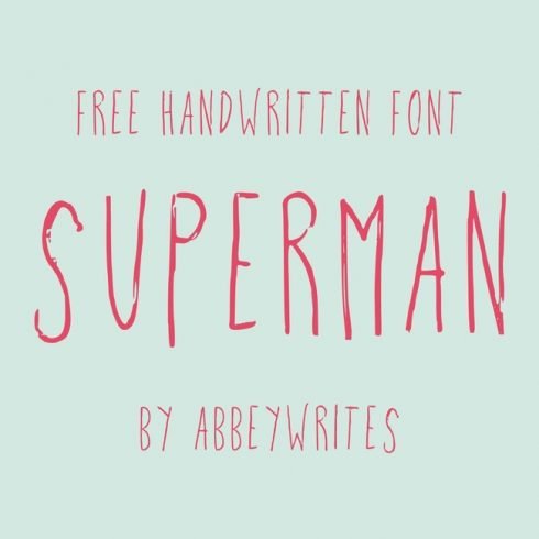 01 Free superman font main cover.
