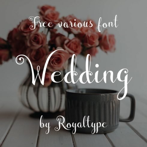 01 Free wedding font main cover.