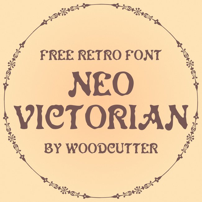 01 Neo Victorian free victorian font main cover.