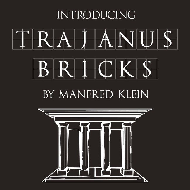 01 Trajanus Bricks Free trajan font main cover.