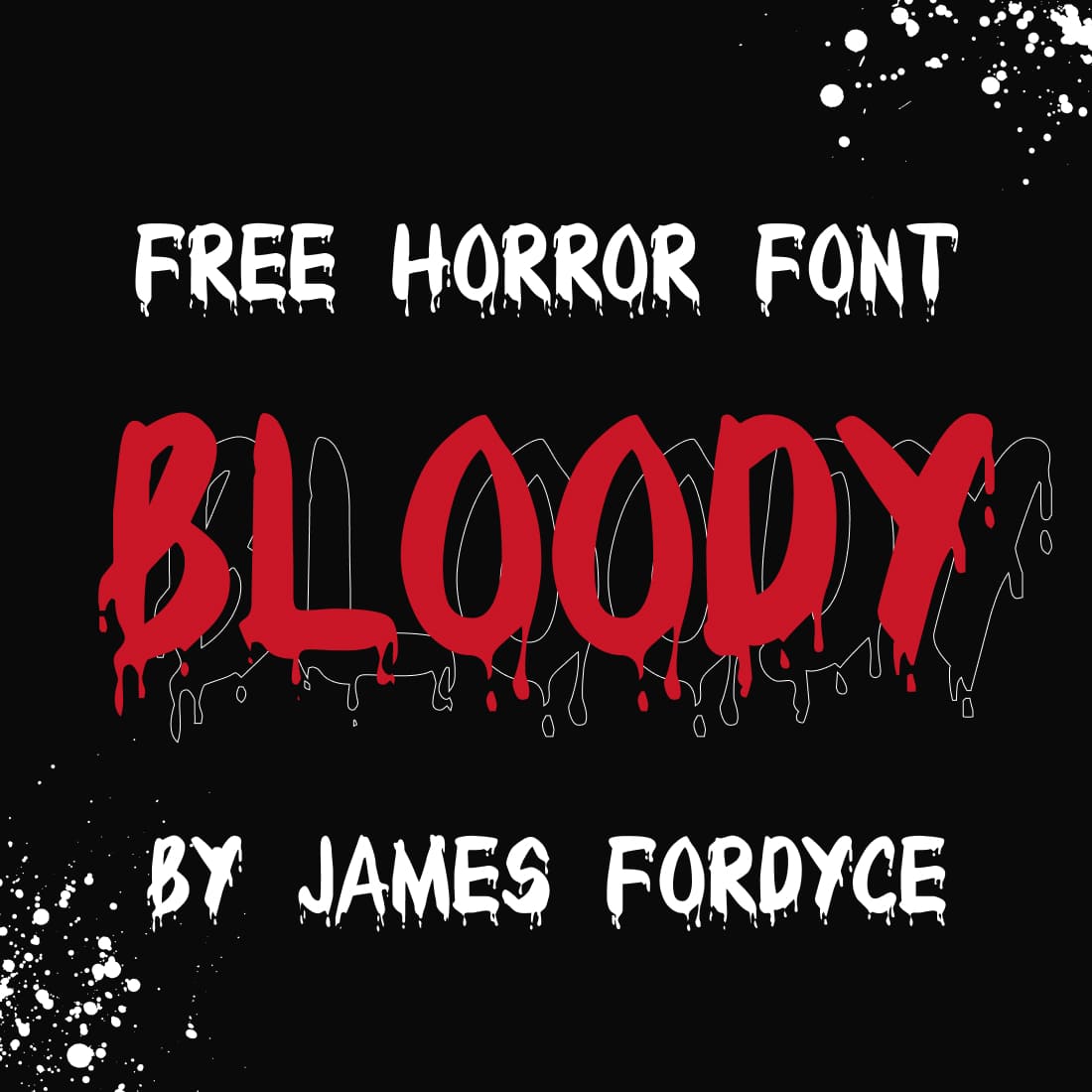 Horror font which is perfect for Halloween.