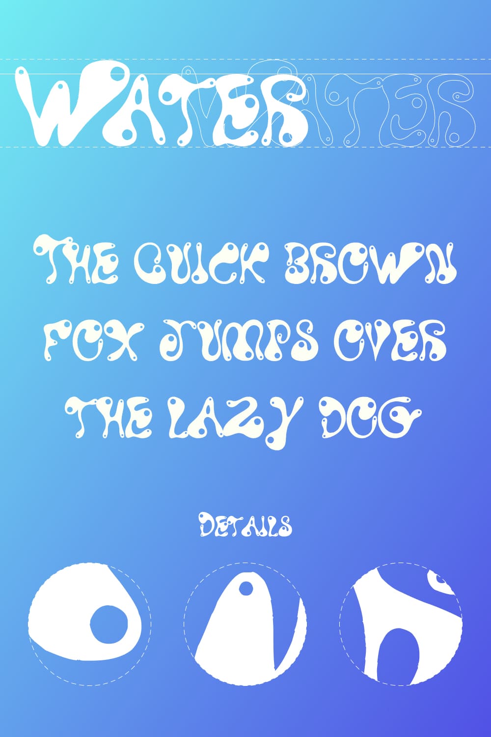 This font has many details that are gathered in one picture.