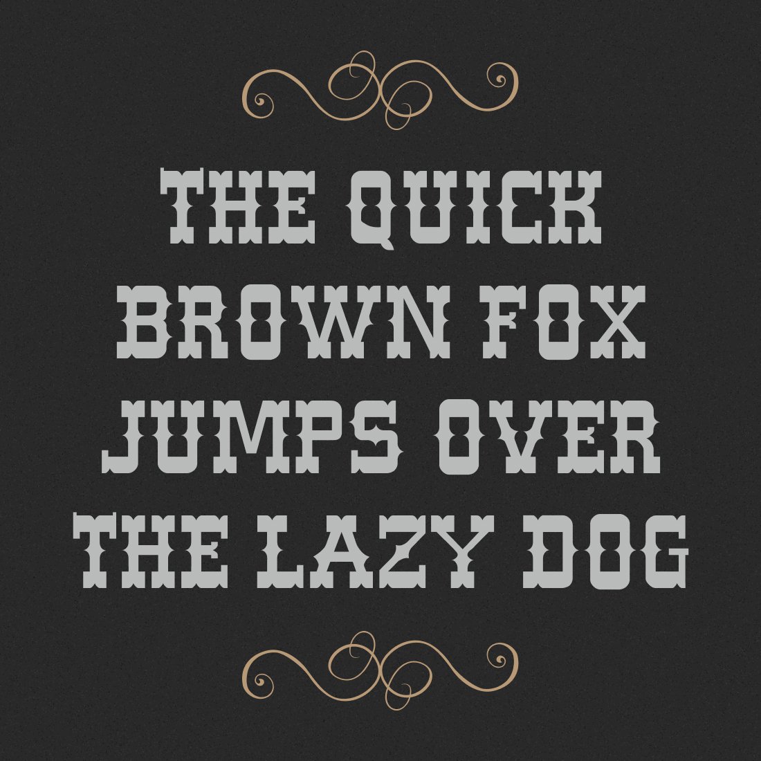 Retro font in craft style.