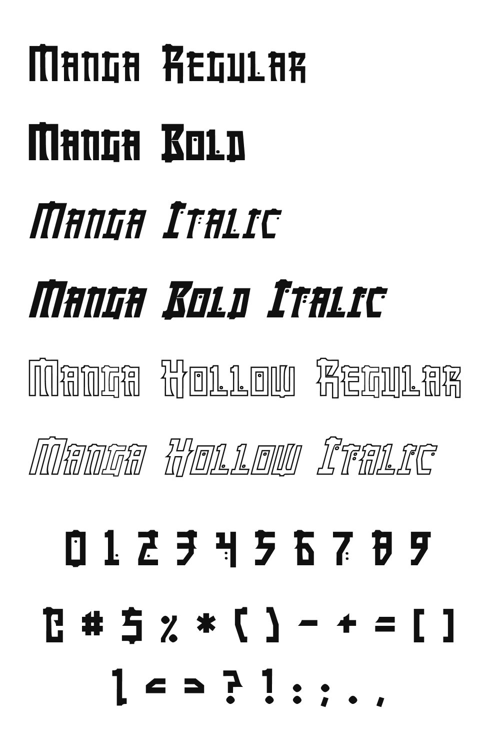 Different style of manga font.