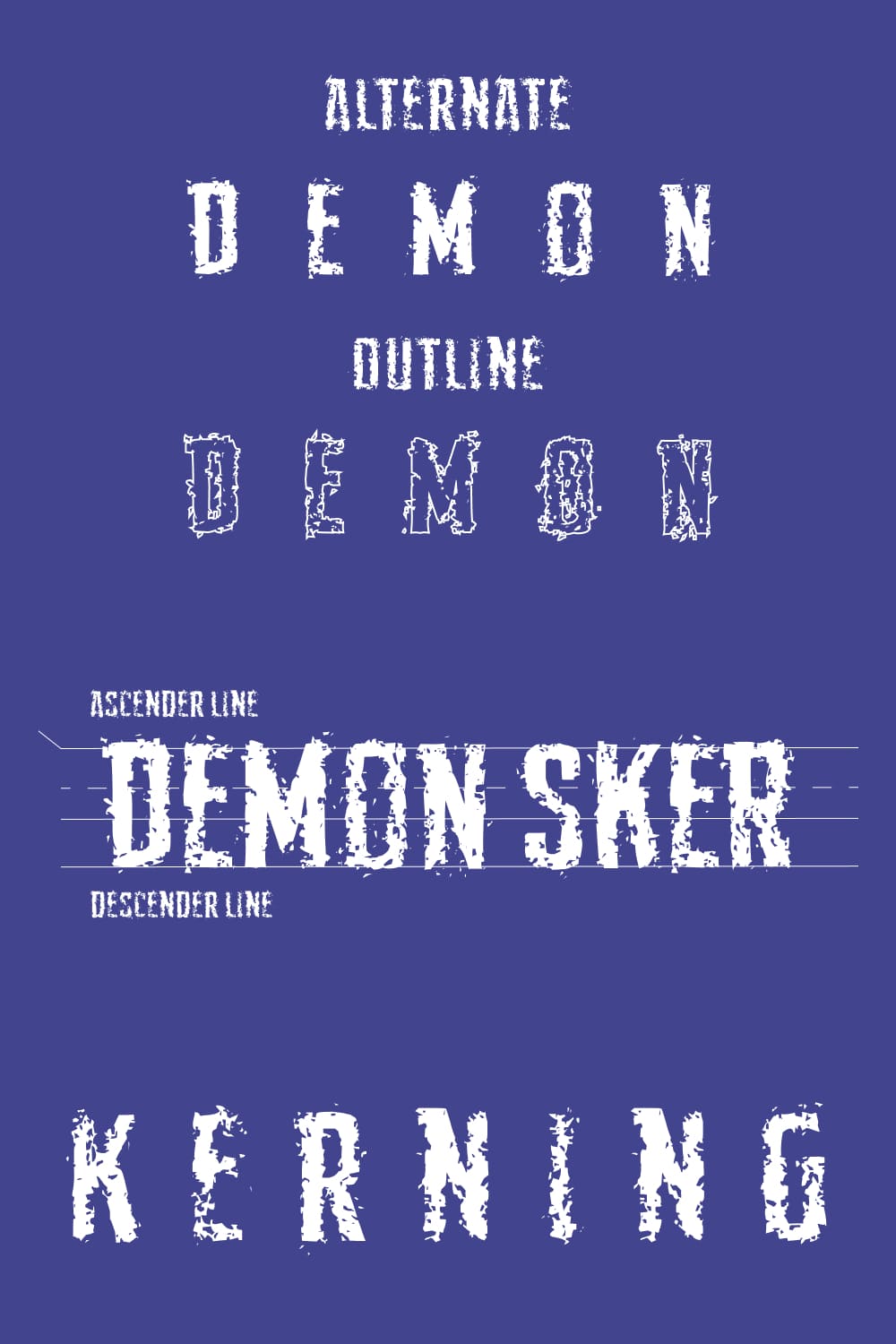Free demon font - Pinterest.