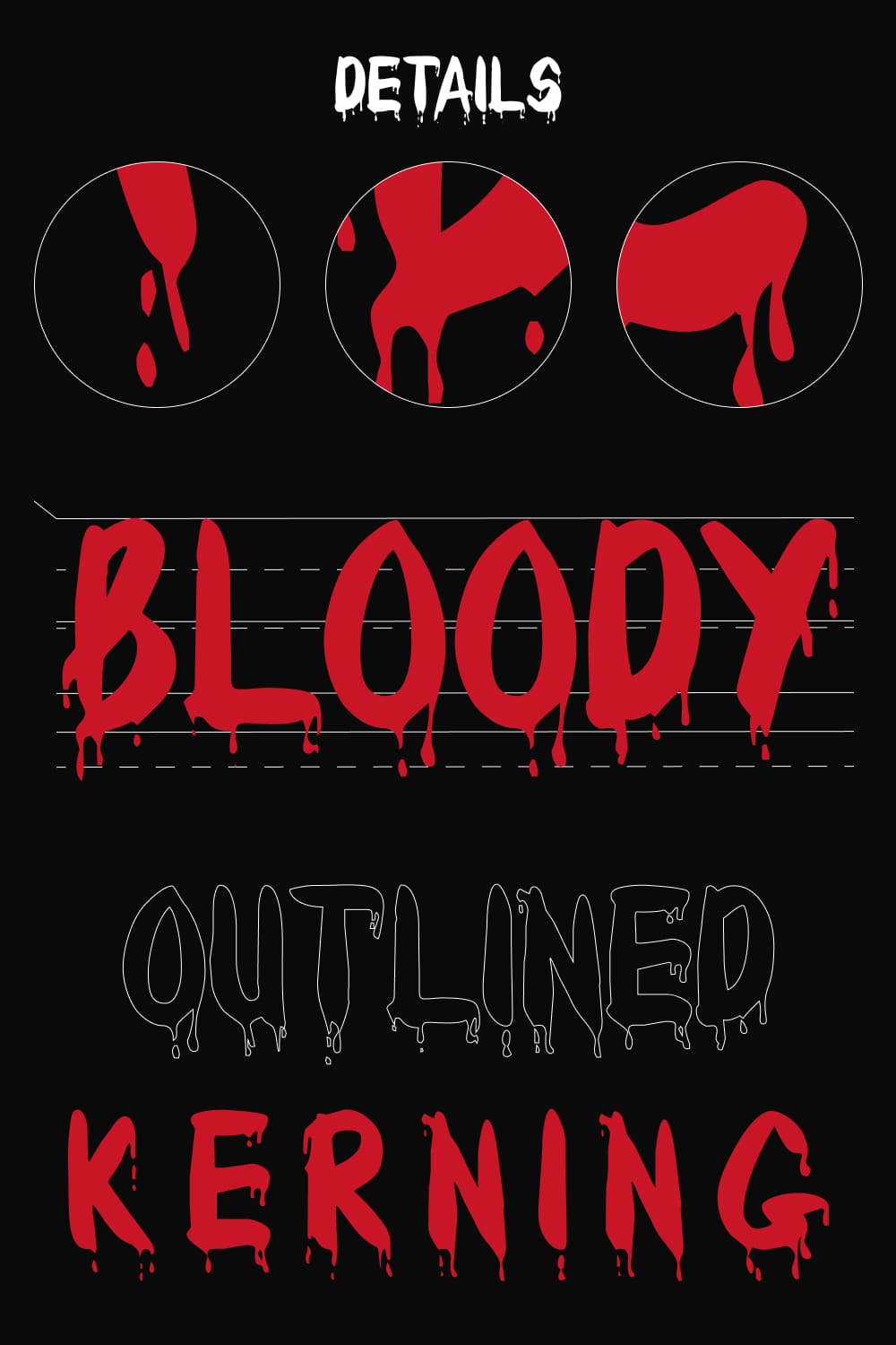 Details of blood font.