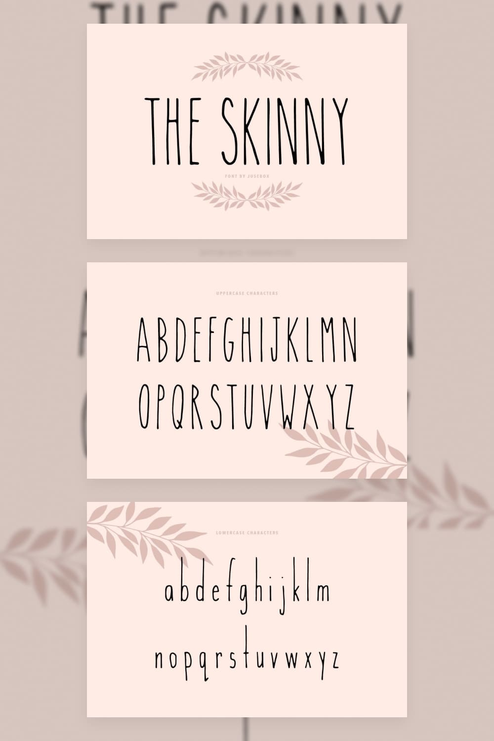 The Skinny is a sleek and simple handwritten font.