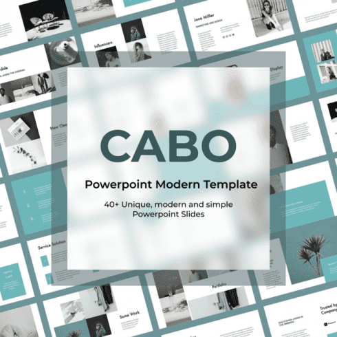 CABO Powerpoint Modern Template main cover.