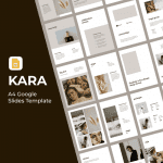 KARA A4 Google Slides Template main cover.