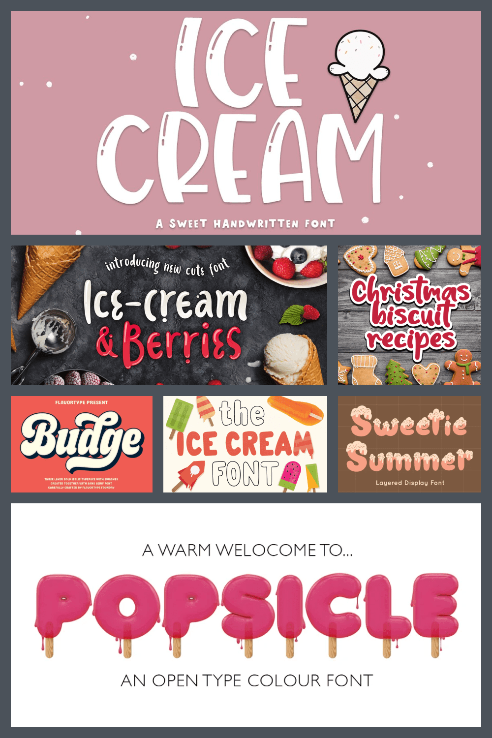 Ice Cream Fonts Pinterest.