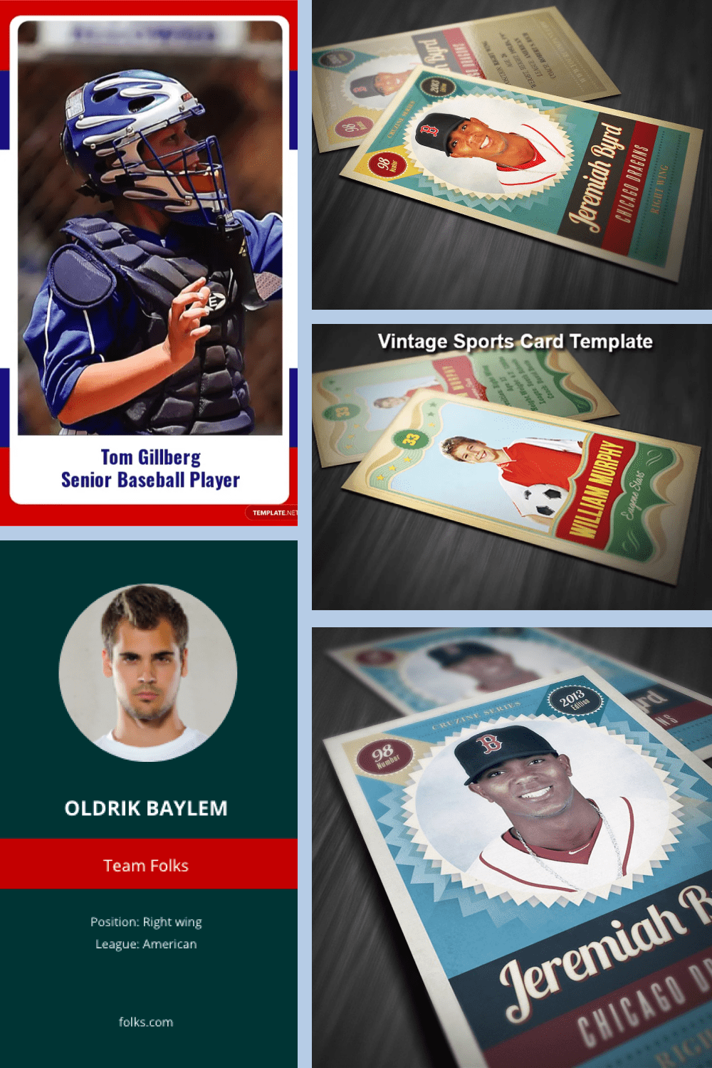 Trading cards Pinterest.