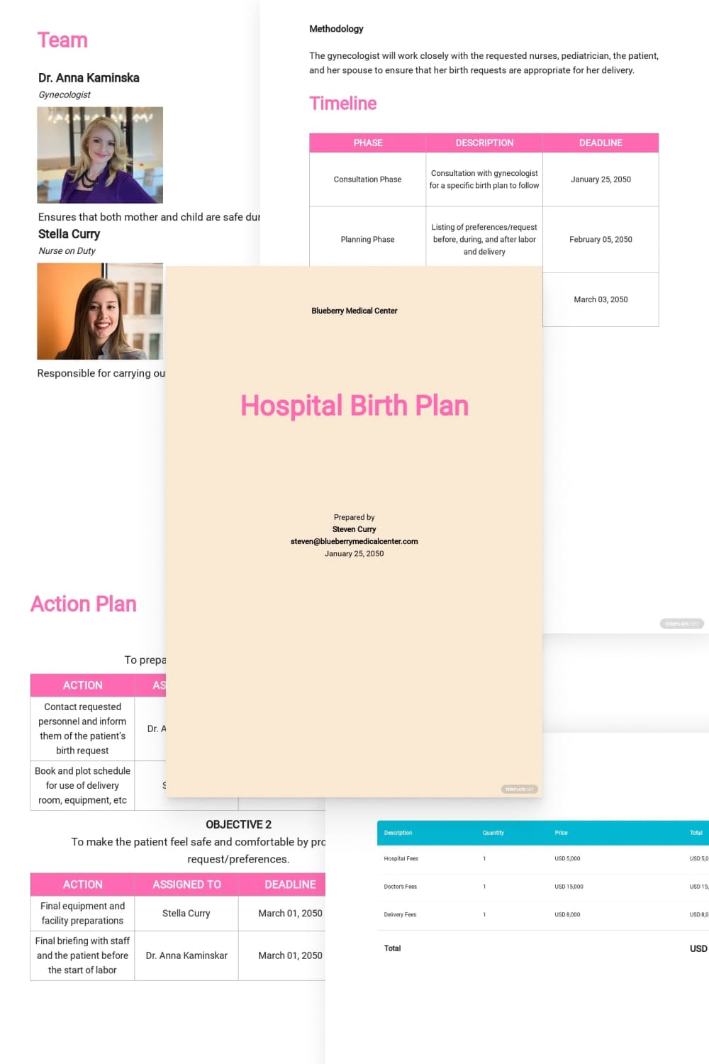 Plan ahead of time with our clear and comprehensive Birth Plan Template and let the hospital and practitioner know how you want your delivery experience to happen.