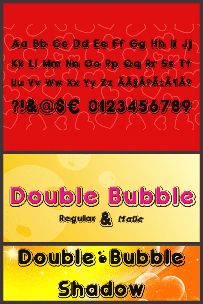 double bubble font